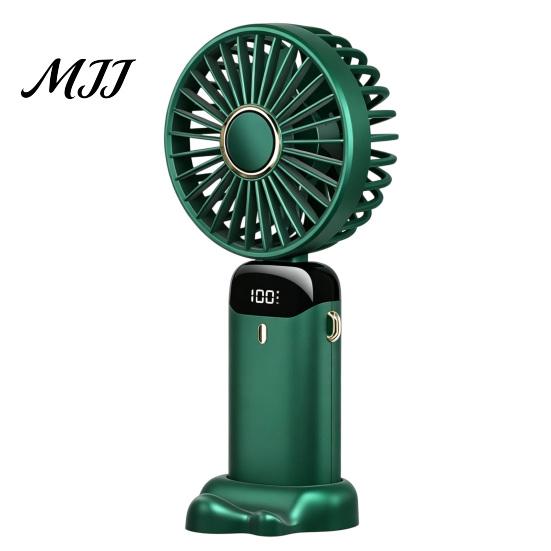 Handheld Fan for Travel Foldable Fan, Rechargeable USB Mini Desk with 5 Speed, Personal LED Display, Portable Cooling Home Office Battery