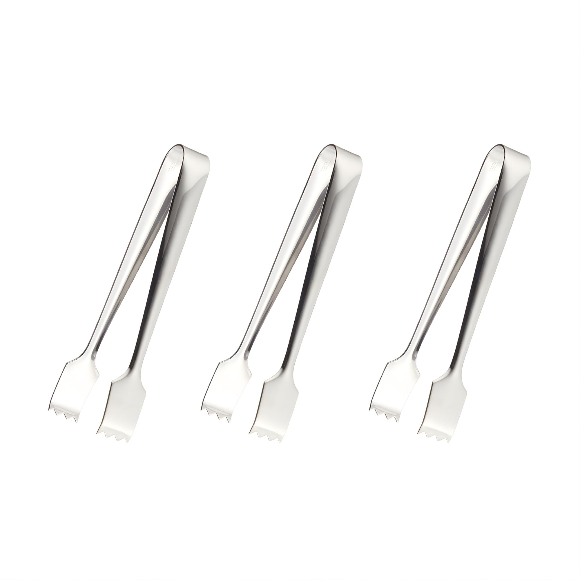 Takagi Stainless Steel Condiment Set of Mini Tongs for Serving Dishwasher Made in Japan 18-8 Tongs, 100mm, 3, TAKAGI, Condiments, Silver, Safe,