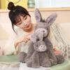 1 pezzo 23CM Peluche Asinello Carino Giocattoli Adorabili Bambole Peluche Asinello Grigio Animali Morbidi Ripieni per Bambino Neonato Compleanno Decorazione Stanza Regali