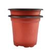 Two-Tone Plastic Flower Pot Red Black Seedling Pots With Multiple Sizes