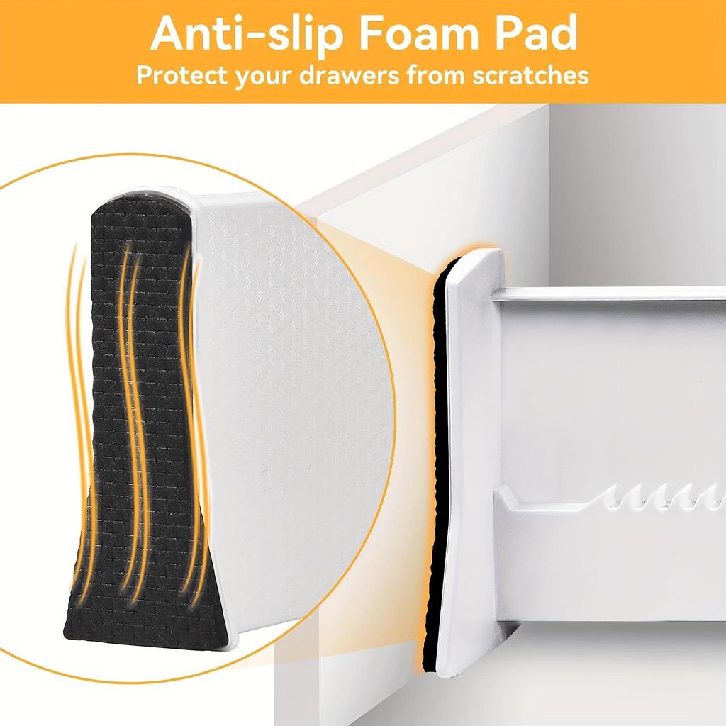 2pcs Drawer Dividers, Expandable Dividers for Easy Storage and Organization Ideal for Kitchen Utensils and Bedroom Clothing, Closet Organizer Storage