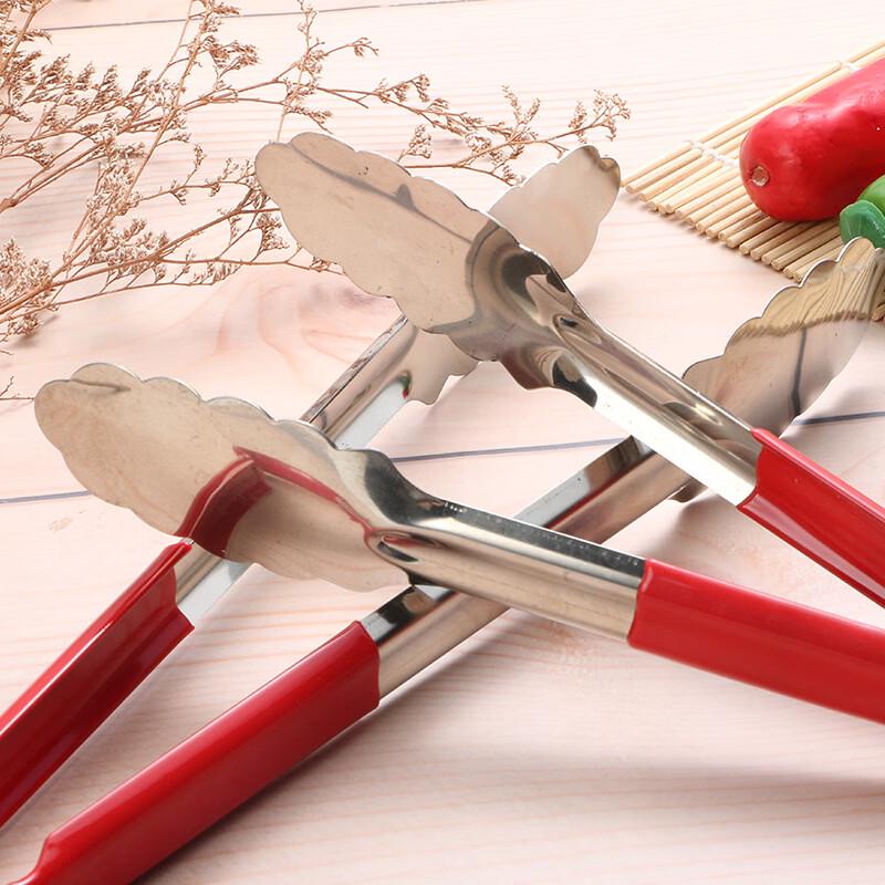 ZISIZ 9-inch Stainless Steel Food Tongs