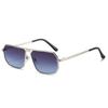 Timeless High End Designer Style Retro Trendy Oversized Alloy Metal Square Shaped Female For Both Male Sun Glasses