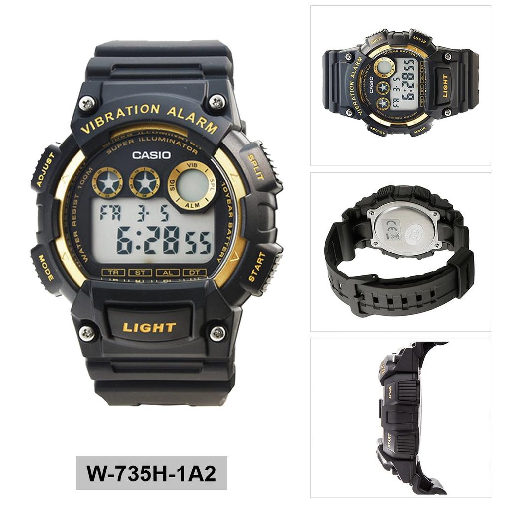 Casio Standard Digital Watch W-735H-1A2 Red (Parallel Import)