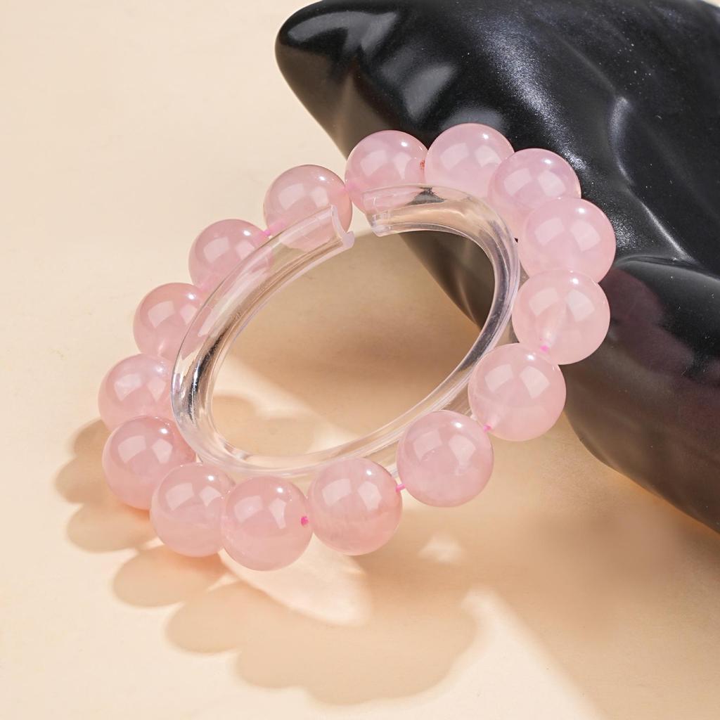 Mei Zhuo Starlight Pink & Purple Rose Quartz Crystal Bracelet