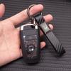 Leather Auto Emblem Keychain High Quality Key Ring For Citroen C3 C5 C5X C4 e-C4 X e-C3 C-Elysee Berlingo C1 C-Crosser C6 C2 AIR