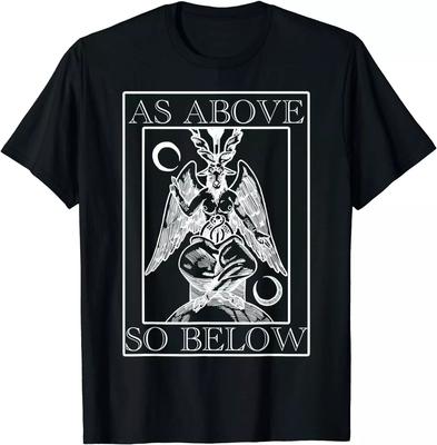 Wie Oben So Unten Baphomet Okkult Satanisches Design T-Shirt