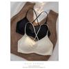 Wireless Seamless Thin Strap Back Beauty Gathering Push Up Bra For Women