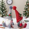 For American Holiday Faceless Gnome Doll Cloth Figurine Decorative Christmas Ornament for Desktops Shelves Mantelpieces