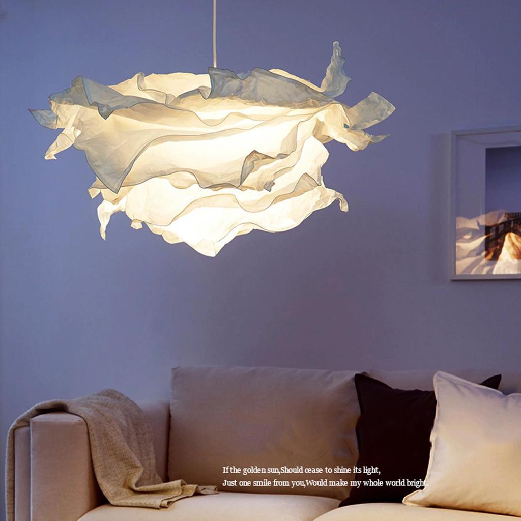 Art DIY Cloud Lamp Shade Flower Light Shade Ceiling Lampshade Decoration Chandelier Pendant for Living Room Bedroom Bar Use