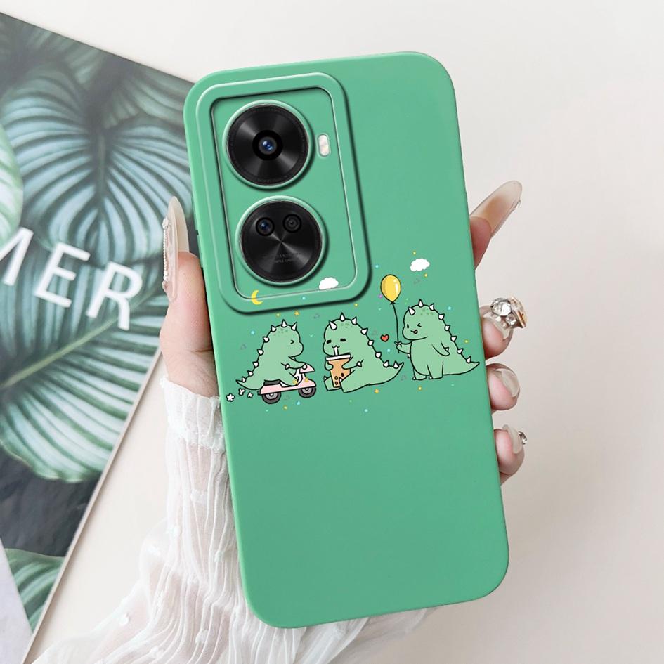 Für Huawei nova 12 SE 2024 Hülle BNE-LX1 Stoßfeste Abdeckung Niedlicher Astronauten-Cartoon Mattes Funda auf Huawei Nova12 SE Quadratischer Schutz