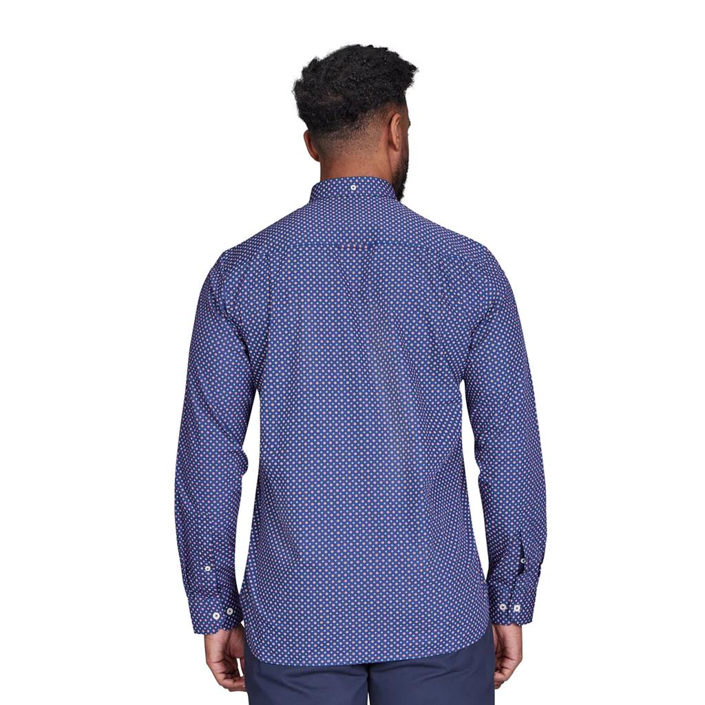 Męska koszula z długim rękawem Raging Bull z geometrycznym wzorem