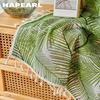 1 ADET NAPEARL Yarı Karartma Tropikal Stil Yeşil Bitki Baskılı Küçük Taze Saçaklı Perdeler Pencereler Balkon Yatak Odası Oturma Odası Ev Dekoru