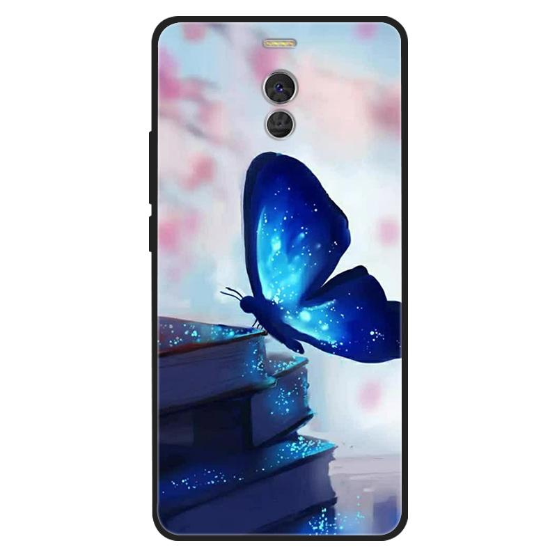 For Meizu M6 Note Case Silicone Cat Painted Soft Black Cover for Meizu M6Note M3 Note 8 Cover TPU Coque Protective Capa