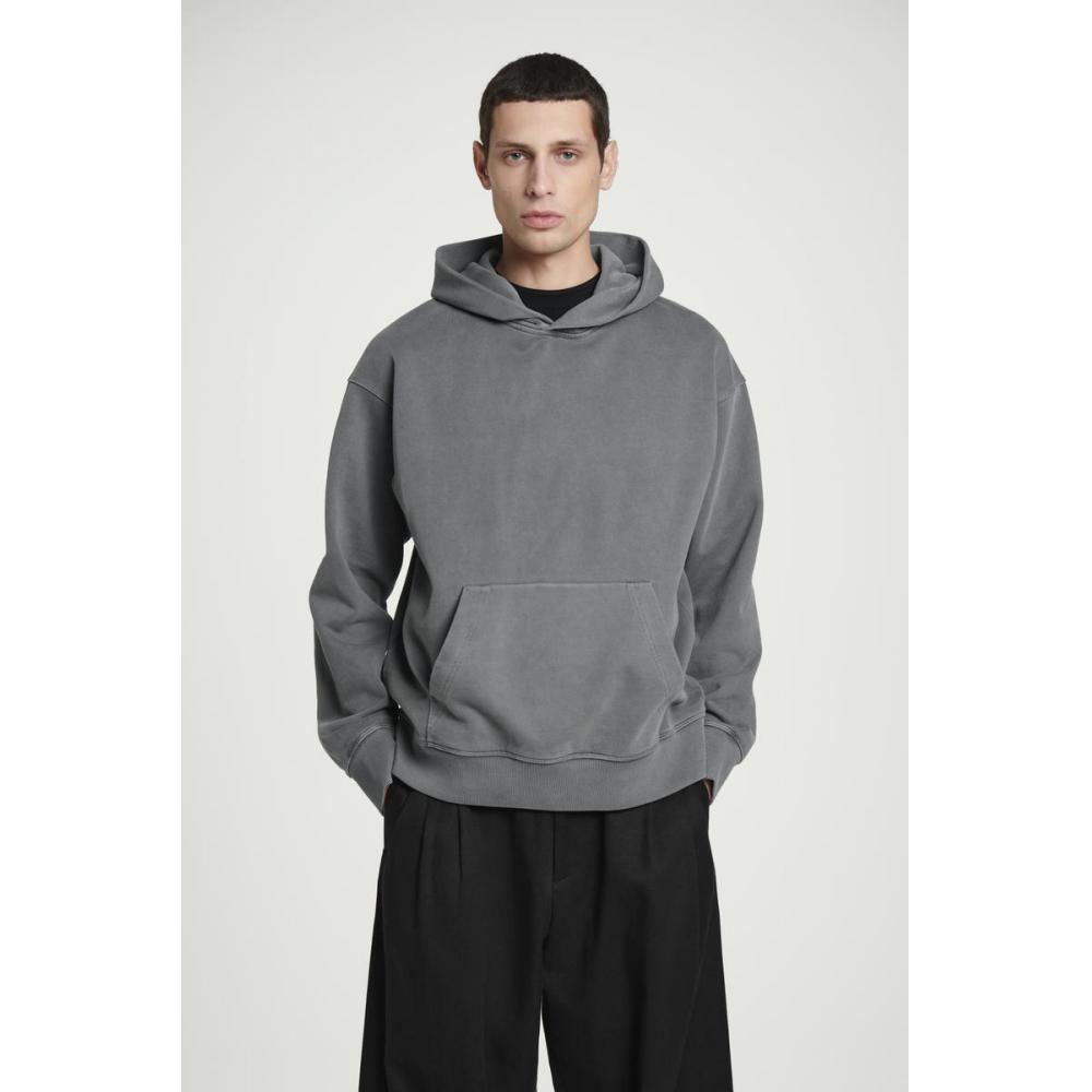 

Cos Япония стираный хлопок джерси толстовка с капюшоном washed black/XL