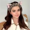 1 Set Absorbent Wristband Hair Styling Elastic Headband Plush Face Wash Cute Makeup Toiletries Multiple Colors