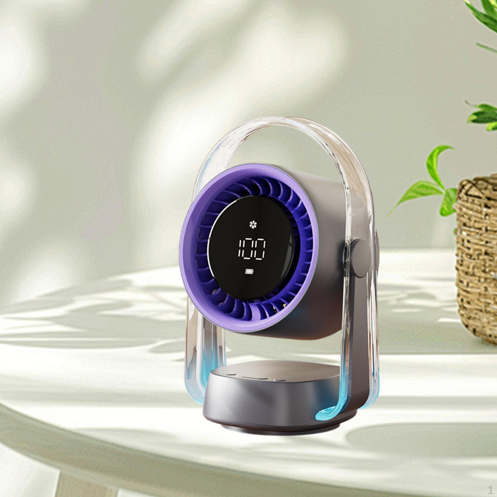 

Воздушный вентилятор охлаждения стола 100 передач настольный или подвесной таймер бесшумный со светом перезаряжаемый высокоскоростной фиолетовый