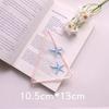 Organza Embroidery Bookmark Ins Reading Mark Delicate Student Gift Office School Supplies Stationery Items