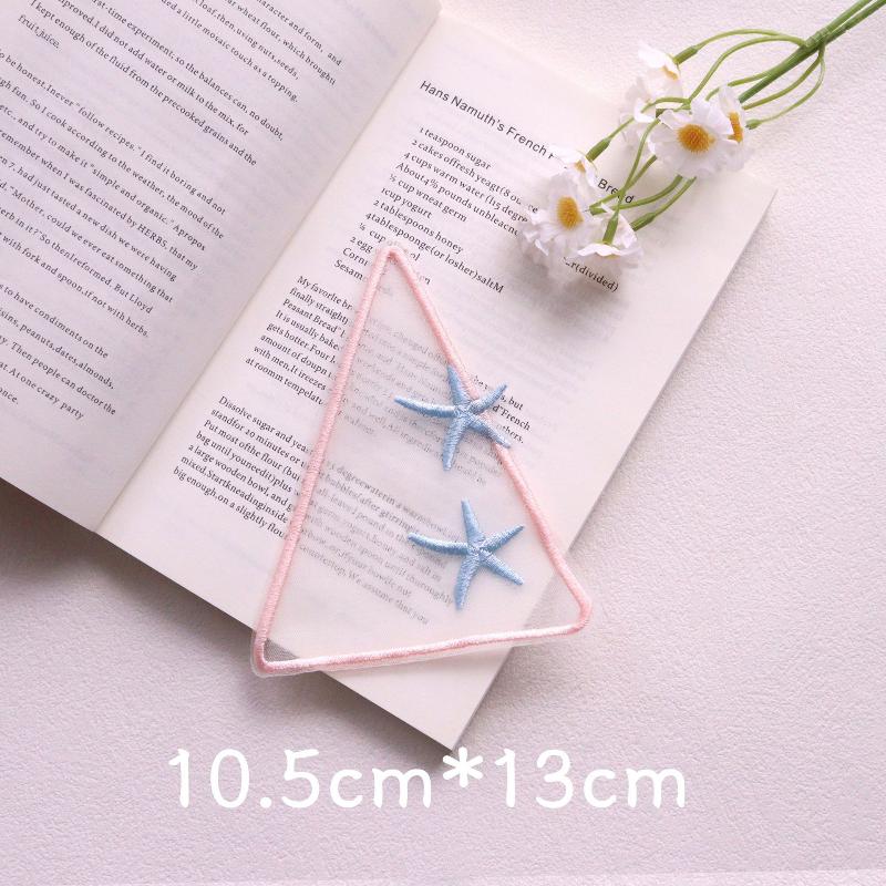 Organza Embroidery Bookmark Ins Reading Mark Delicate Student Gift Office School Supplies Stationery Items