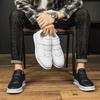 Fashion Fashion White Sneakers For Men Breathable Skateboard Shoes Spring Autumn Lace Up Leather Casual Shoes Brand Men's Flats Loafers