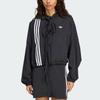 Adidas Originals Tracktop Ribbon Off Placed Logo Striped Sports Hoodie Women Jacket JX2698