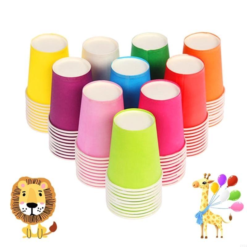 Pack Of 10 Disposable Single Wall Cups Hand Painted Drinking Cup Use Friendly Coffee Cups Durable And Leak Proof Design