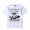 Men's T-shirt Welcome To Night Shift Kawaii T Shirt Men Women Tshirt Funny Owl Graphic Shirts Harajuku Shirts Anime Tee Clothes