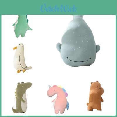 Large Soft Plush Dinosaur Pillow For Kids Cartoon Animal Design Nordic Style 75cm Height