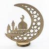 Moon Wooden  Ornament Pendant Handicraft Ramadan Decorations Table Craft Ornaments For Home Islamic Muslim Party Eid Decor