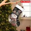 Christmas Decoration Fireplace Hanging Stocking 1pc Christmas Snowman Socks - Festive Holiday Decorations with