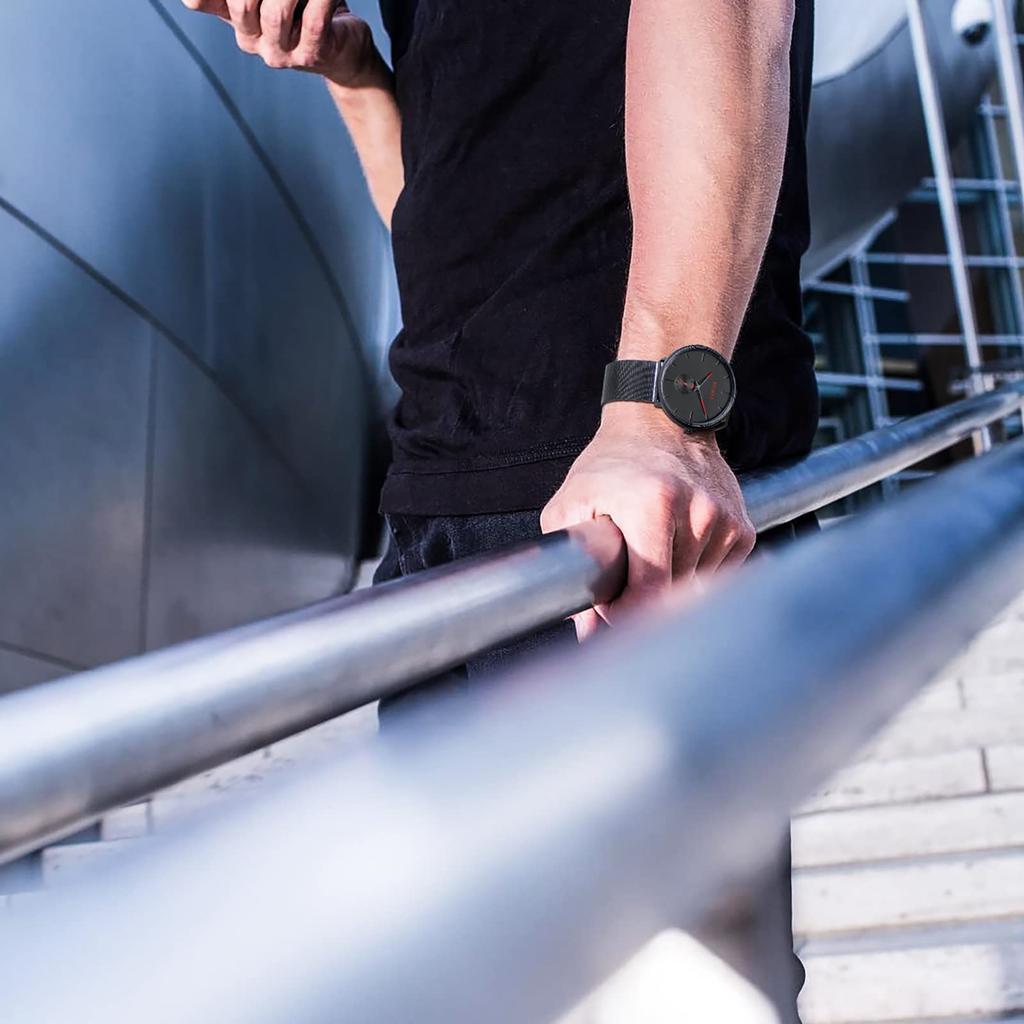 Simple Stylish Brand Popular Ultra Thin Lightweight Analog Watch Business Waterproof Quartz Arm Watch 01 [BUREI] Men's Men's