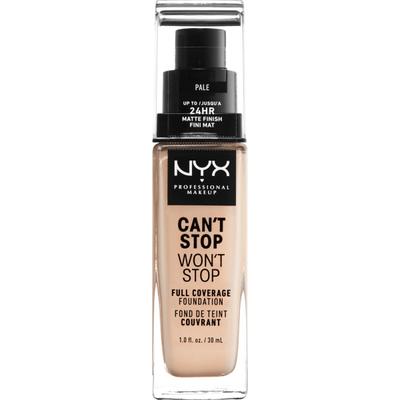 Fond de teint NYX Can't Stop Want Stop 24h Pale 01 30 ml