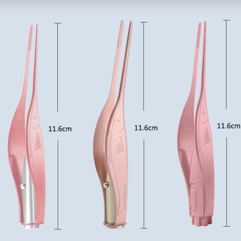 Children'S Luminous Ear Scoop Visual Earpick Ear Scoop Luminous Tweezers Booger Clip Ear Pick Set