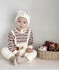 YIN OON Baby Long Newborn Cute Animal Spring Front Baby Brown Stripes Dog Size 80 Clothes, Fall/Winter Coverall/Romper, Sleeve, Girls/Boys Pajamas,