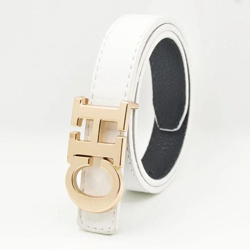 2025 Fashion Business Neutral Waist Alloy Letter Buckle Paired with Suit Pants Windproof Jacket Decoration Women's Waist Belt