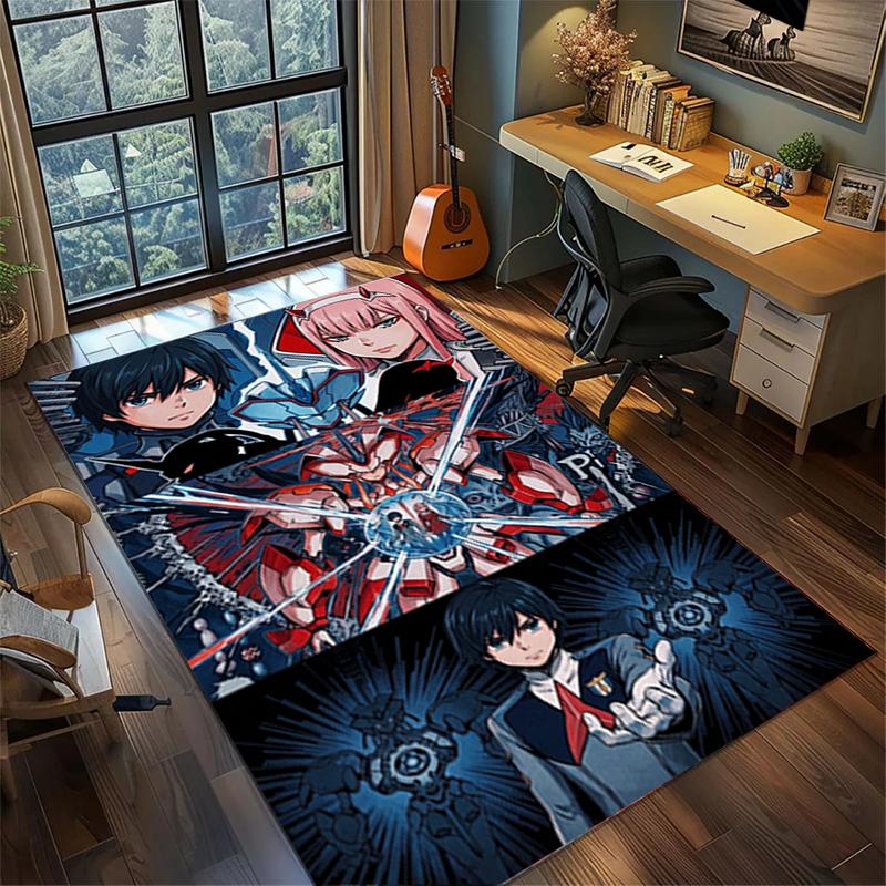 Non Slip Washable DARLING In the FRANXX Carpet Large Area Rug Floor Mat Bedroom Home Decor—kwq12