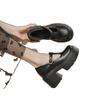 White Mary Jane shoes women's new T-strap small leather shoes small inner height increase super high heel single shoes small size