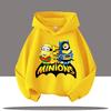 Kids Hoodie The Minions Cartoon Character Walking Print Long Sleeve Sweatshirt Autumn Winter Casual Sport Pullover Tops for Daily Outdoor Activities