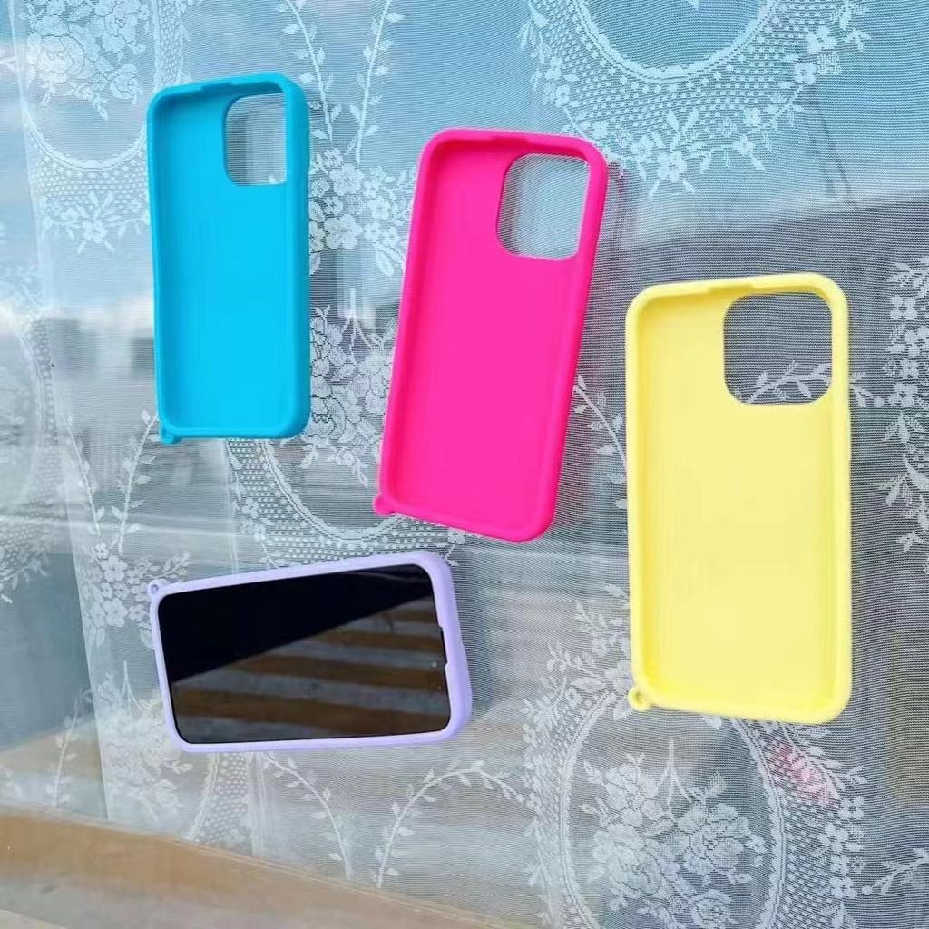 Odpowiednie dla IPhone16/15Pro Kreatywne Silikonowe Etui z Przyssawkami 13 Miękkie Etui 14 Etui na Telefon