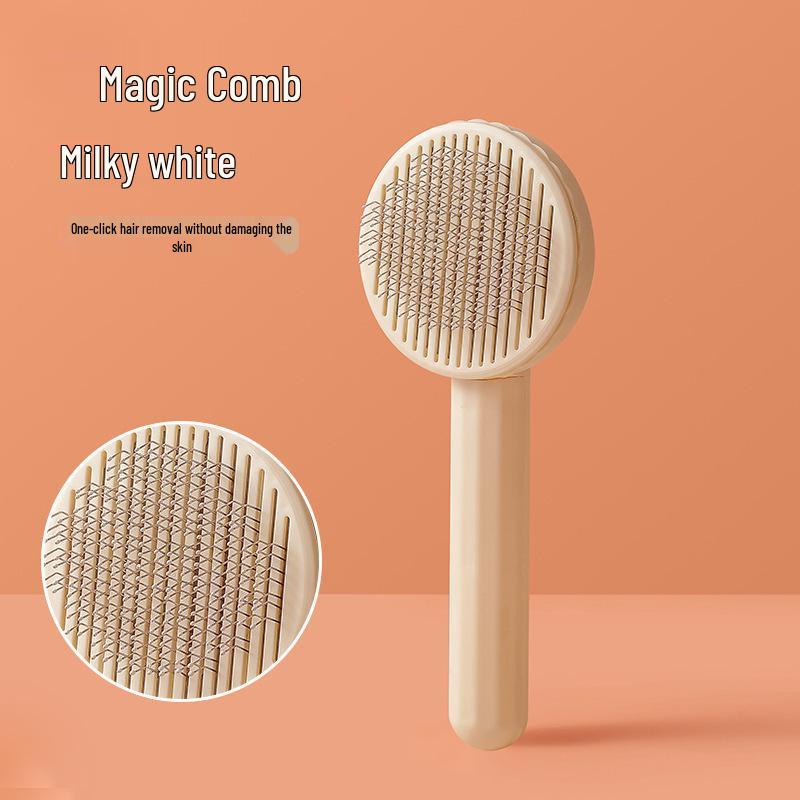 New Pet Comb with Steel Pins - Effective Cat and Dog Grooming and Hair Removal Brush