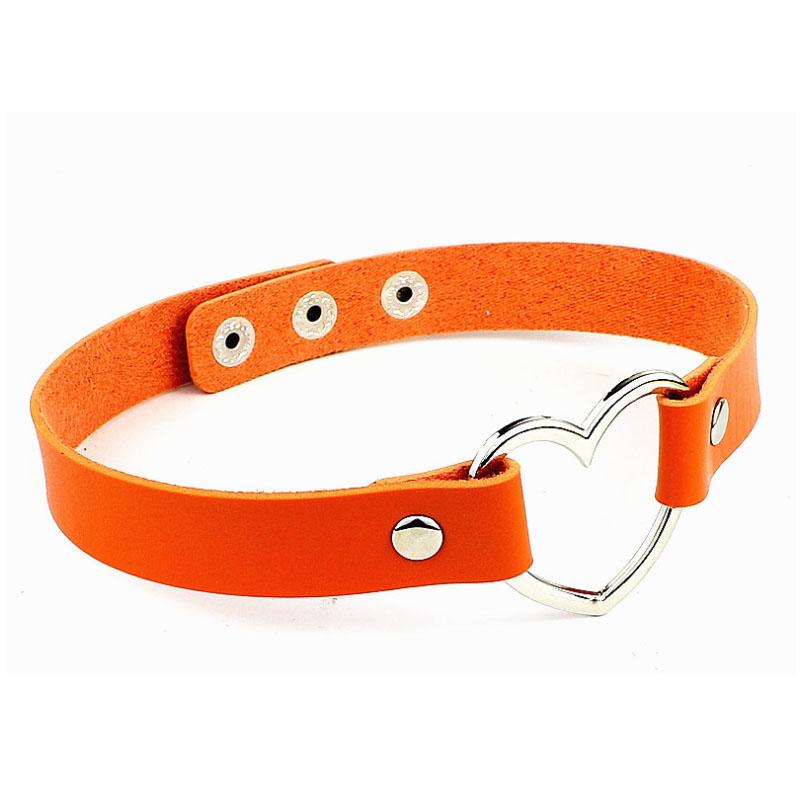 

1 Панк Круглый Готический Готический Чокер Харадзюку Милый ПУ Кожаный Ошейник Пряжка на Шею Ремень с Заклепками Любовь Сердце Подвязки Для Женщин Плюс 1pc