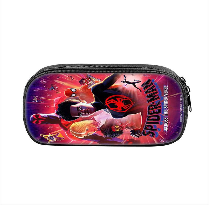 Spider Man Large Capacity Nylon Pencil Case For Students And Kids