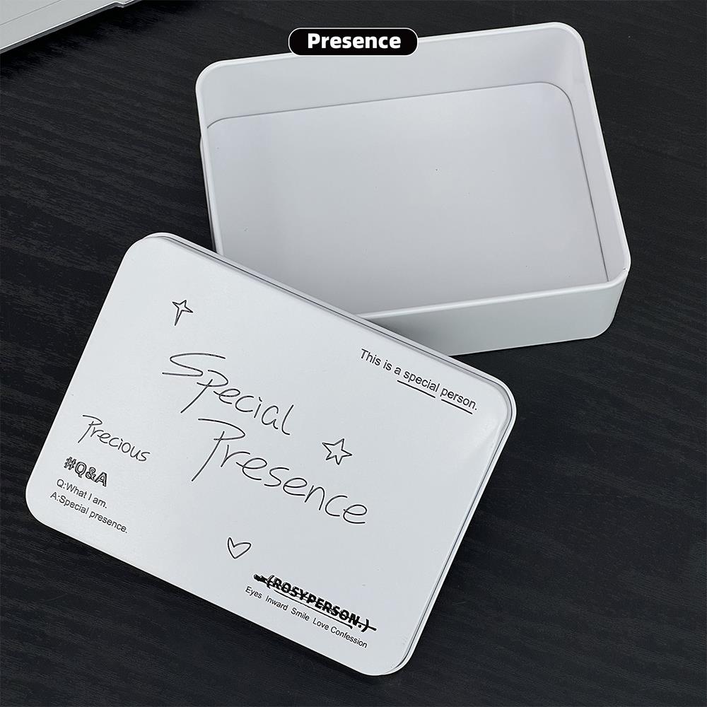 

Korean Version Printing Box Card Sorting Box Iron Box Card Storage Box Stationery Ins Large Capacity Sticker Storage Box