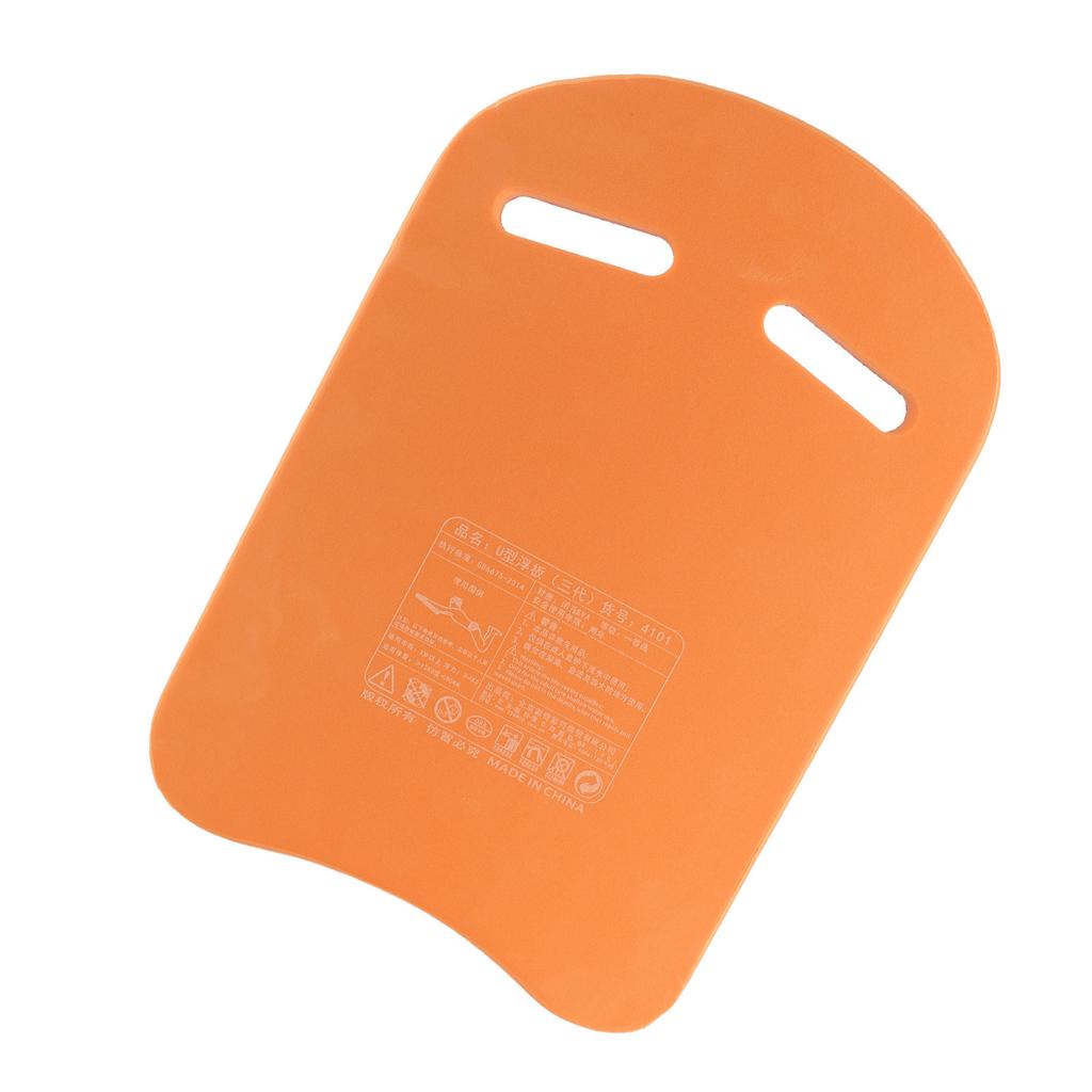 Swimming Kickboard EVA Lightweight UShape Swim Aid   Kickboard for Adults Kids(Orange )