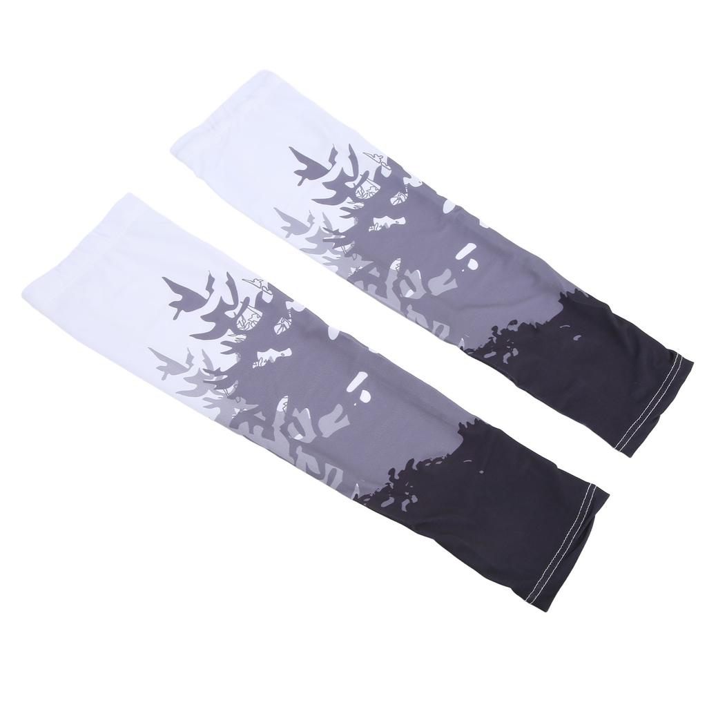 1 pár ledových hedvábných návleků na ruce UV ochrana proti slunci Tenké prodyšné chladivé návleky na ruce pro řízení letních sportů XL Černá