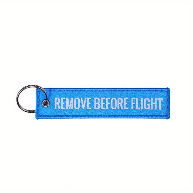 Remove Before Flight Keychain Embroidery Keyring Aviation Gifts Key Fob Car Key Ring, Back To School Supplies,Mother's Day Gift