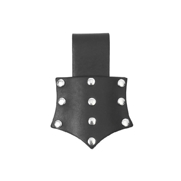 Renaissant Rivets Studded O Rings Belt With Detachable Nordic Design Pouch For Cosplay Enthusiasts Dressingup Waist Props