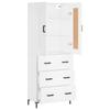 Highboard White 69.5 x 34 x 180 cm Particleboard