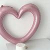 2/3/4/6 Pack of Heart-Shaped Aluminum Foil Balloons, 40inch Hollow Heart Balloons, Suitable for Valentine's Day, Birthday Parties, Weddi