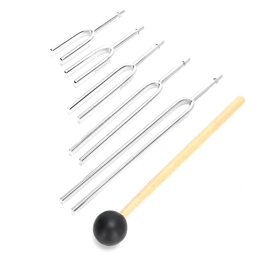 128Hz256Hz512Hz1024Hz2048HZ Aluminum Alloy Tuning Fork Sound Healing Therapy Tool Set